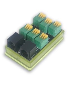 TINYCONTROL Splitter tB2, rozšíření 1-Wire - 1× RJ12 a 6× terminál