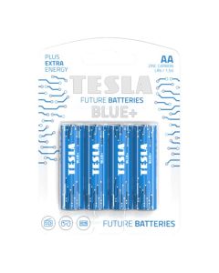 TESLA BLUE+ Zinc Carbon baterie AA (R06, tužková, blister) 4 ks