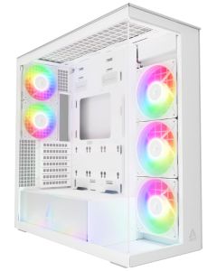 ARCTIC skříň Xtender / E-ATX / 2x120mm ARGB fan / 2xUSB / USB-C / čiré sklo / bílá