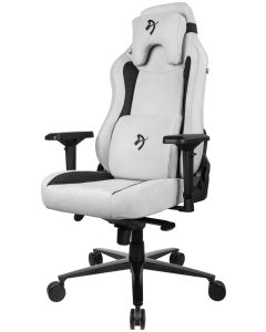 AROZZI herní židle VERNAZZA Supersoft Fabric Light Grey/ světle šedá