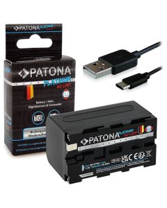 PATONA baterie pro digitální kameru Sony NP-F550/F750/F950 7000mAh Li-Ion Platinum USB-C nabíjení