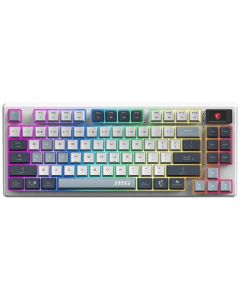 POŠKOZENÝ OBAL - MSI herní klávesnice FORGE GK600 TKL Sky/ bezdrátová 2,4GHz+BT/ mechanická/ RGB/ USB-C/ display/ CZ+SK layout