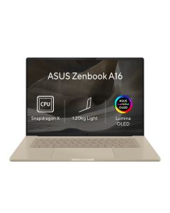 ASUS Zenbook A16/UX3607OA-OLED077W/SD-X2E-94-100/16"/2880x1800/48GB/512GB/Adreno/W11H/Brown/2R