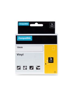 PRINTLINE kompatibilní páska s DYMO 1805417, 19mm, 5.5m, bílý tisk/modrý podklad, RHINO, vinylová