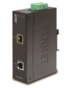 Planet IGT-805AT konvertor 1x 100/1000Base-T,1x SFP 100/1000-X, ESD+EFT, IP30, -40 až 75°C