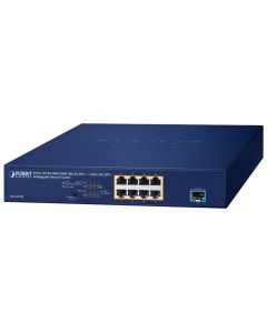 Planet PoE switch 8x1Gb/2.5Gb + 1xSFP+ 10Gb, VLAN, PoE 802.3at 120W