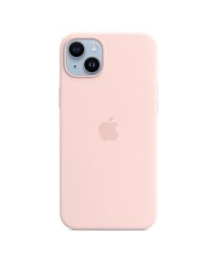 iPhone 14+ Silicone Case with MS - Chalk Pink
