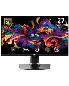 MSI Gaming MAG 271QPX QD-OLED E2/ 26,5"/ 2560x1440/ OLED/ 0,03ms/ 240Hz/ 250cd/m2/ 1500000:1/ HDMI/ DP/ VESA/ černý