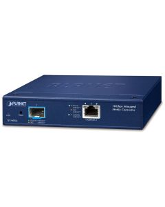 Planet XT-905A průmyslový konvertor, 1x 10G/5G/2.5G/1G/100 Base-T + 1x 10G/1G Base-X SFP+, 0~50°C, DIN, SNMP