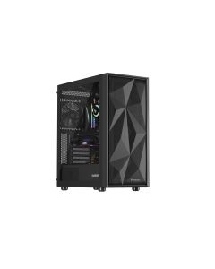 Počítačová skříň Genesis DIAXID 605F/Midi Tower/Transpar./Černá