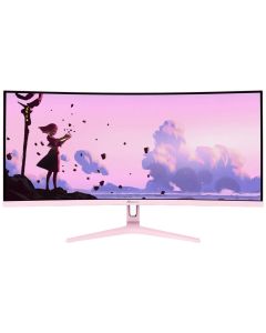 AROZZI NOVA herní monitor 34" 34T2K165 Pink/ LED/ 3440x1440/ 165Hz/ VA/ 4000:1/ 1ms/ 2xHDMI/ 2xDP/ růžový