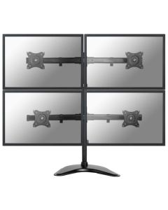 Neomounts Select  NM-D335D4BLACK / Flat Screen Desk mount (10-27") desk clamp/stand/grommet / Black