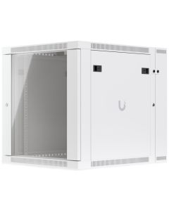 Ubiquiti UniFi 12U Rack Cabinet Wall SW Glass - Nástěnný rozvaděč, výška 12U, ventilátory, prosklené dveře, dvoudílný