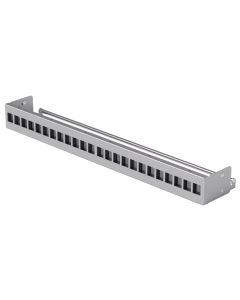 Ubiquiti 24-Port Blank Keystone Patch Panel - Panel do rozvaděče 19", pro keystone, stříbrný, 1U