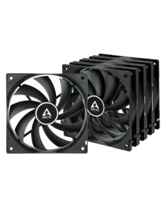 ARCTIC F12 Value Pack (Black) - ARCTIC F12 Case Fan - 120mm case fan low noise - Pack of 5pcs