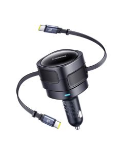 Baseus Enjoyment Max Nabíječka do Auta USB-C/USB-C 60W Cosmic Black