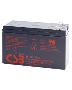 CSB Pb záložní akumulátor VRLA AGM 12V/9Ah (HR1234W F2)