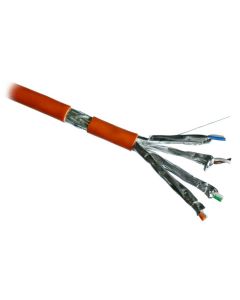 DATACOM S/FTP drát CAT7  LSOH Eca 500m cívka, plášť oranžový