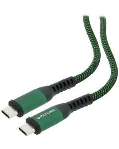 PATONA kabel USB-C/USB-C, Power delivery 100W, opletený, 100cm
