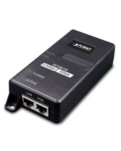 Planet POE-165 PoE injektor IEEE802.3at, 30W, 1G/2,5G/5G, na zeď