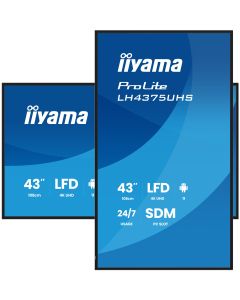 43" iiyama LH4375UHS-B2AG:IPS,4K UHD,Android,24/7