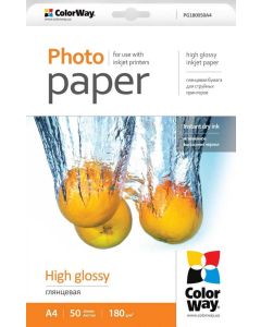 COLORWAY fotopapír/ high glossy 180g/m2, A4/ 50 kusů