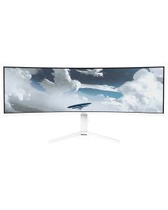AROZZI NOVA herní monitor 49" 49TUW165 White/ LED/ 5120x1440/ 165Hz/ VA/ 3000:1/ 1ms/ 2xHDMI/ DP/ USB-C/ bílý