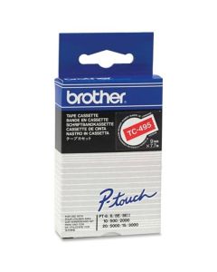 BROTHER laminovaná páska TC-495 / červená-bílá / 9mm