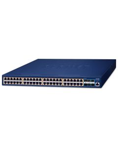 Planet GS-6311-48P6X L3 switch, 48x1Gb, 6x10Gb SFP+, 48x PoE 802.3at 600W, QoS