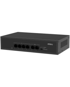 Imou switch SF106P/ 4x 10/100 M PoE port/ 2x 10/100M Uplink port/ IEEE 802.3af/at/ 1.2Gbps/ černý
