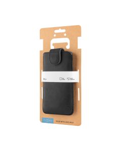 Kožené pouzdro FIXED Posh, velikost 6XL, černé