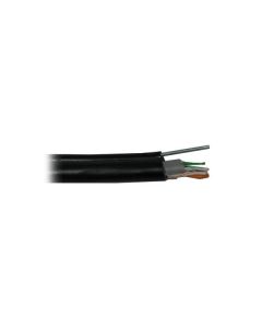 PLANET kabel FTP, drát, 4pár, Cat5e, PE+PVC venkovní dvouplášť, ocelové nosné lanko, Fca (balení 500m)