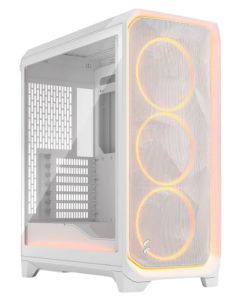 Fractal Design Meshify 3 TG / Midi Tower / průhledná bočnice / bez zdroje / bílá