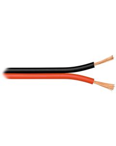 PremiumCord Nestíněná dvojlinka 2x0.50mm2 černá/červená, metráž, cena za 1m