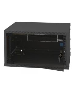 Triton 19" rozvaděč jednodílný 4U/400mm, rozebraný DeltaX plechové dveře, černý