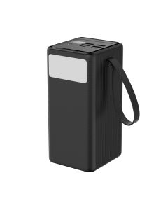 Platinet Powerbanka 60000 mAh 65W Power Delivery, 2xUSB-C, 2xUSB-A, kabel USB-C 1m, černá