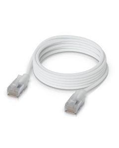 Ubiquiti UniFi Premium Patch Cable 2m - Patch kabel, Cat6a, Etherlighting, bílý, délka 2m