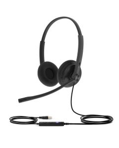 Yealink UH34 Lite Dual náhlavní souprava na obě uši s USB konektorem pro Teams