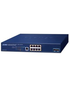 Planet MGS-6311-8P2X L3 switch, 8x2.5Gb, 2x10Gb SFP+, 8x PoE 802.3at 150W, 0~50°C , QoS