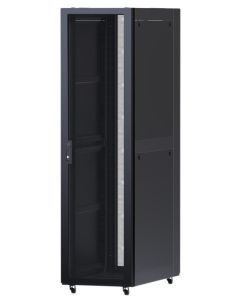 XtendLan 42U/800x1000 stojanový, černý, perforované dveře a záda, nosnost 2400kg