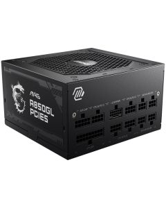 POŠKOZENÝ OBAL - MSI zdroj MAG A850GL PCIE5/ 850W/ ATX3.0/ akt. PFC/ 7 let celk. záruka/ 120mm fan/ modulární kabeláž/ 80PLUS ...
