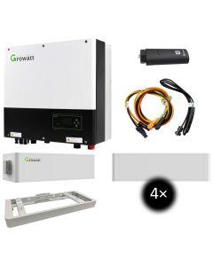 Growatt hybridní asymetrický set s výkonem 10kW a  LFP baterie 10kWh s BMS