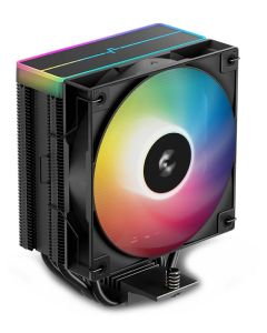 DEEPCOOL chladič AG400 ARGB V2 / 120mm fan ARGB / 4x heatpipes / PWM / pro Intel i AMD / černý
