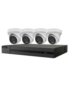 HiLook Powered by HIKVISION/ Smart Hybrid Light KIT 6Mpx Turret 2TB/ 1x NVR-108MH-C/8P/ 4x IPC-T260HA-LUF