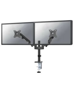 Neomounts DS70-750BL2/Držák displeje/tyč na stůl/17-27"/svorka/VESA 100X100/nosn. 2x7kg/plynový píst/2 displeje/černý