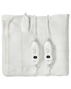 NEDIS elektrická deka/ 2 osoby/ 160 x 140 cm/ 3 nastavení teploty/ ochrana proti přehřátí/ Polyester