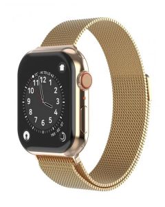 Swissten řemínek pro apple watch milánský tah 42 / 44 / 45 / 49 mm zlatý