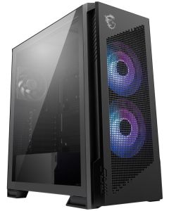 MSI skříň MPG VELOX 300R AIRFLOW PZ/ bez zdroje/ temperované sklo/ 2x 160mm fan/ 1x 120mm fan/ 2x USB/ 1x USB-C/ černá