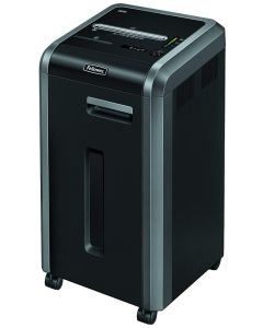 FELLOWES skartovač 225 i/ přímý řez 5,8 mm/ objem koše 60 l/ stupeň utajení P-2/ černý