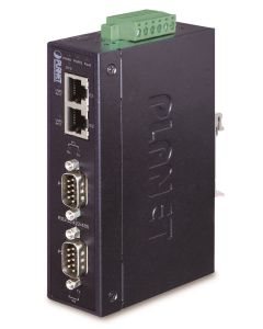 Planet průmyslový konvertor RS-232/422/485 na IP, 2x COM, 2x 100Base-T, ESD+EFT 6kV